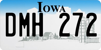 IA license plate DMH272