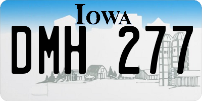 IA license plate DMH277