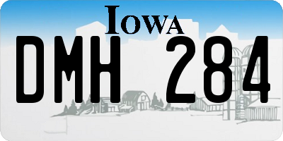 IA license plate DMH284
