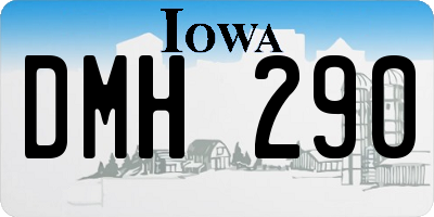 IA license plate DMH290