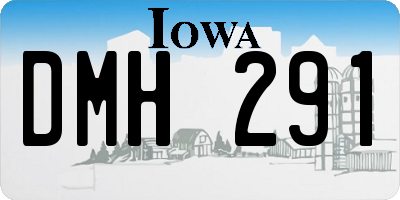 IA license plate DMH291