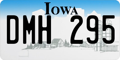 IA license plate DMH295