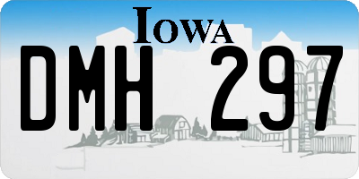 IA license plate DMH297