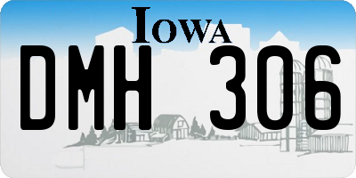 IA license plate DMH306