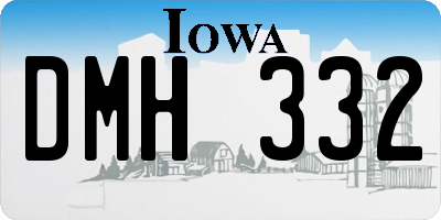 IA license plate DMH332