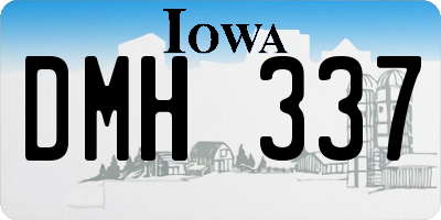 IA license plate DMH337