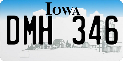 IA license plate DMH346