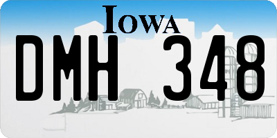 IA license plate DMH348