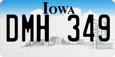 IA license plate DMH349