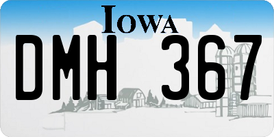 IA license plate DMH367