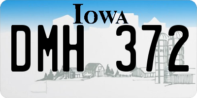 IA license plate DMH372