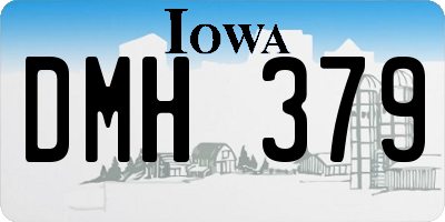 IA license plate DMH379