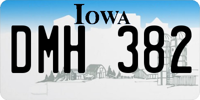 IA license plate DMH382