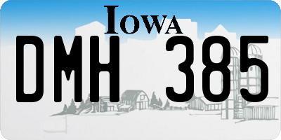 IA license plate DMH385