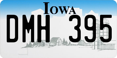 IA license plate DMH395