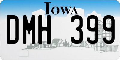 IA license plate DMH399
