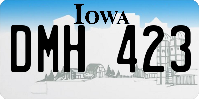 IA license plate DMH423