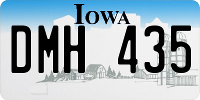 IA license plate DMH435