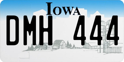 IA license plate DMH444