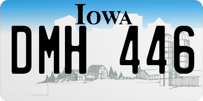 IA license plate DMH446