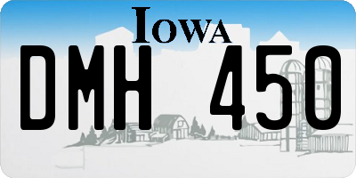 IA license plate DMH450