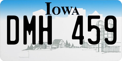 IA license plate DMH459