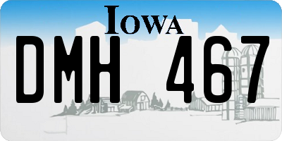 IA license plate DMH467