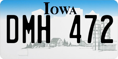 IA license plate DMH472