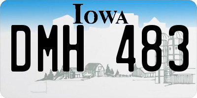 IA license plate DMH483