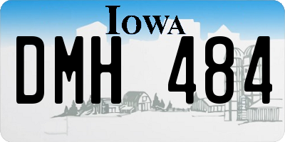 IA license plate DMH484