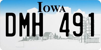 IA license plate DMH491