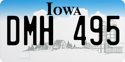 IA license plate DMH495