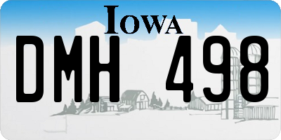 IA license plate DMH498