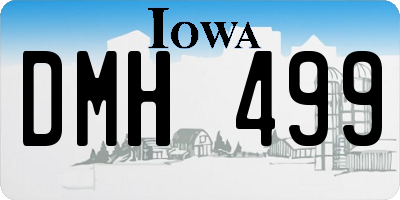 IA license plate DMH499