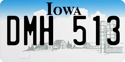 IA license plate DMH513