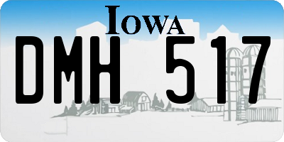 IA license plate DMH517