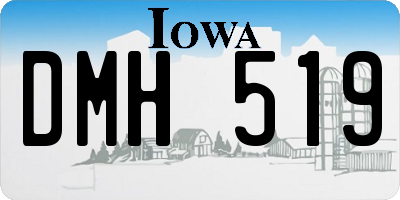 IA license plate DMH519