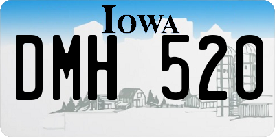 IA license plate DMH520