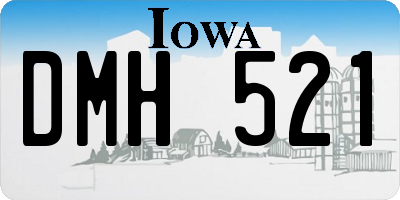 IA license plate DMH521