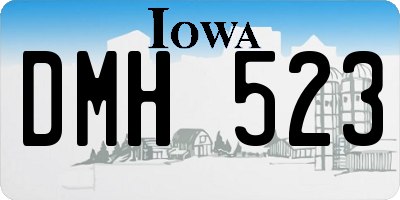 IA license plate DMH523