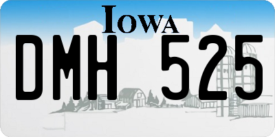 IA license plate DMH525