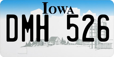 IA license plate DMH526