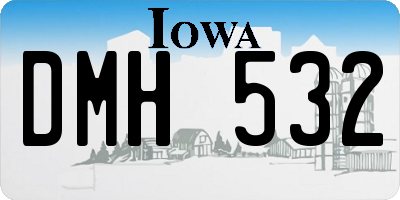 IA license plate DMH532