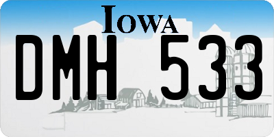 IA license plate DMH533