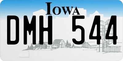 IA license plate DMH544