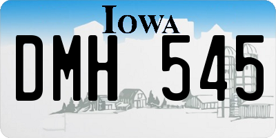 IA license plate DMH545
