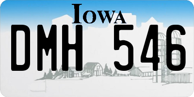 IA license plate DMH546