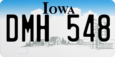 IA license plate DMH548