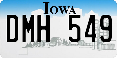 IA license plate DMH549