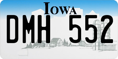 IA license plate DMH552